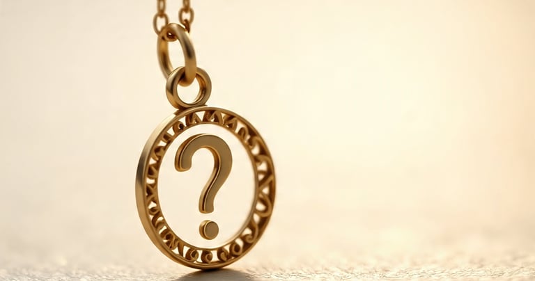 a gold jewels with a question mark Yg2yrQVDw4HMPwWr