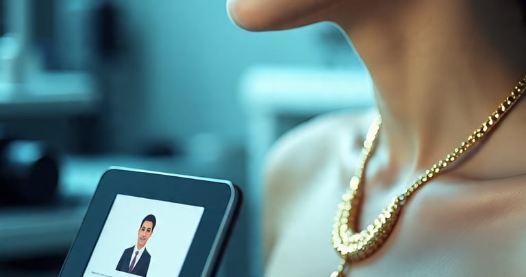 uses facial recognition and with gold jewls mk3JrGP1EWiz1e2l